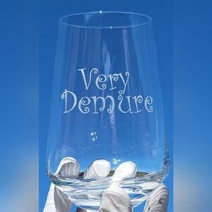 Very Demure Wine Glass